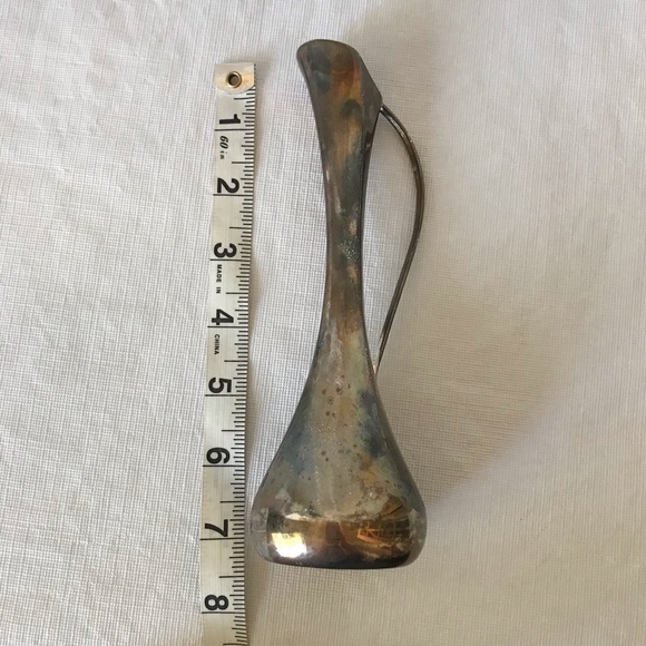 Silver Plated Mid Century Modern Bud Vase - Picture 5 of 8